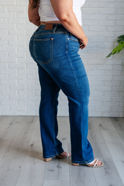 Judy Blue High Rise Center Seam Straight Jeans