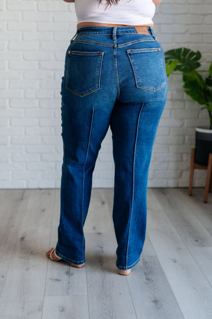 Judy Blue High Rise Center Seam Straight Jeans