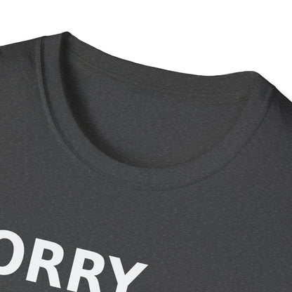 Sorry Can't Baseball White Font