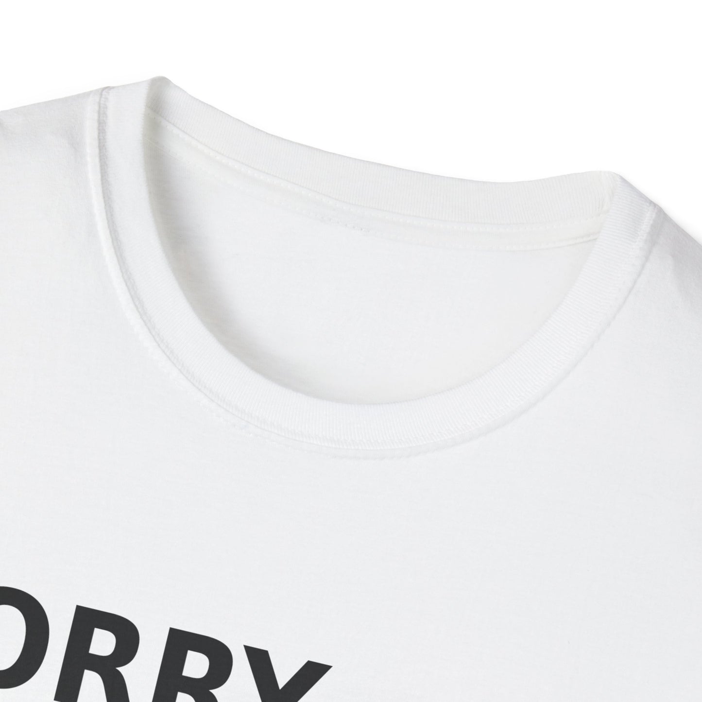 Sorry Can't Baseball Black Font
