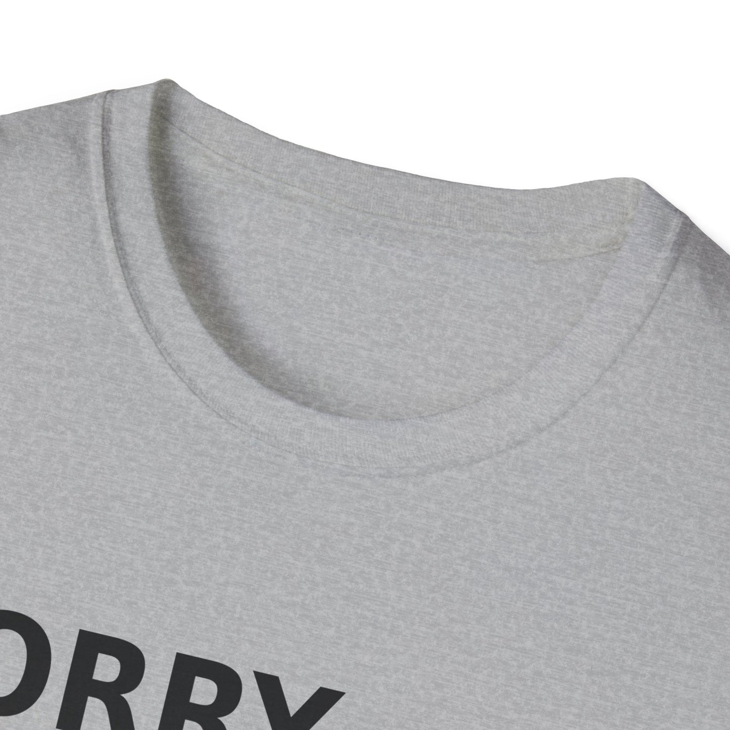 Sorry Can't Baseball Black Font