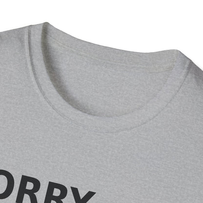 Sorry Can't Baseball Black Font