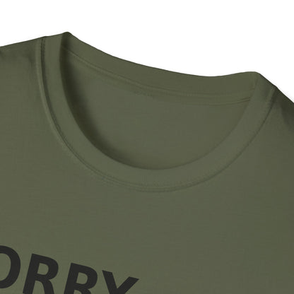 Sorry Can't Baseball Black Font