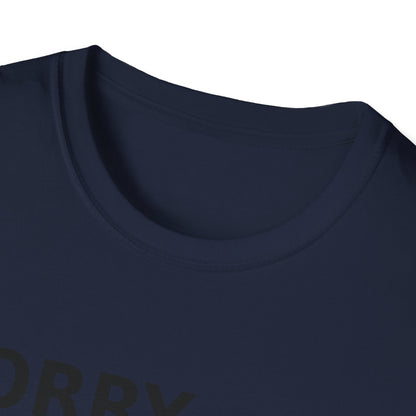 Sorry Can't Baseball Black Font