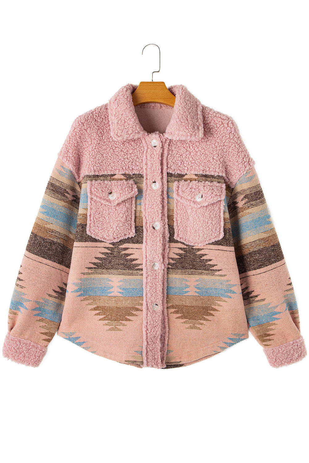 Aztec Sherpa Lined Jacket