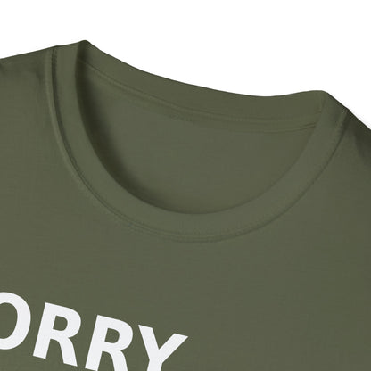 Sorry Can't Baseball White Font