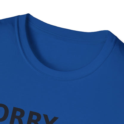 Sorry Can't Baseball Black Font