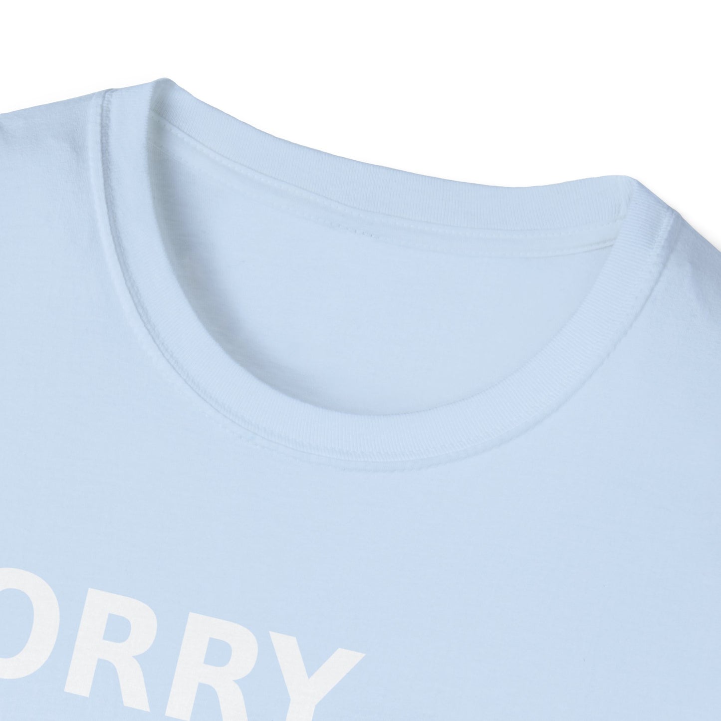 Sorry Can't Baseball White Font