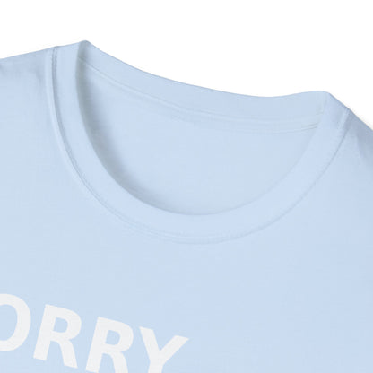 Sorry Can't Baseball White Font