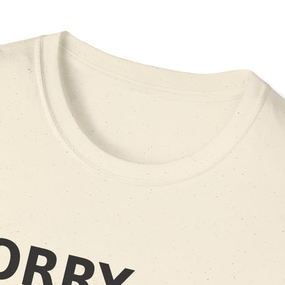 Sorry Can't Baseball Black Font