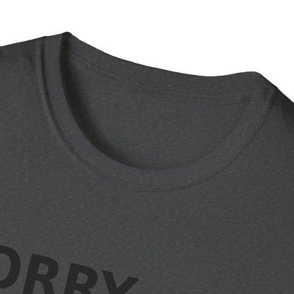 Sorry Can't Baseball Black Font