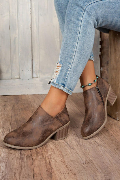 Suede Ankle Booties