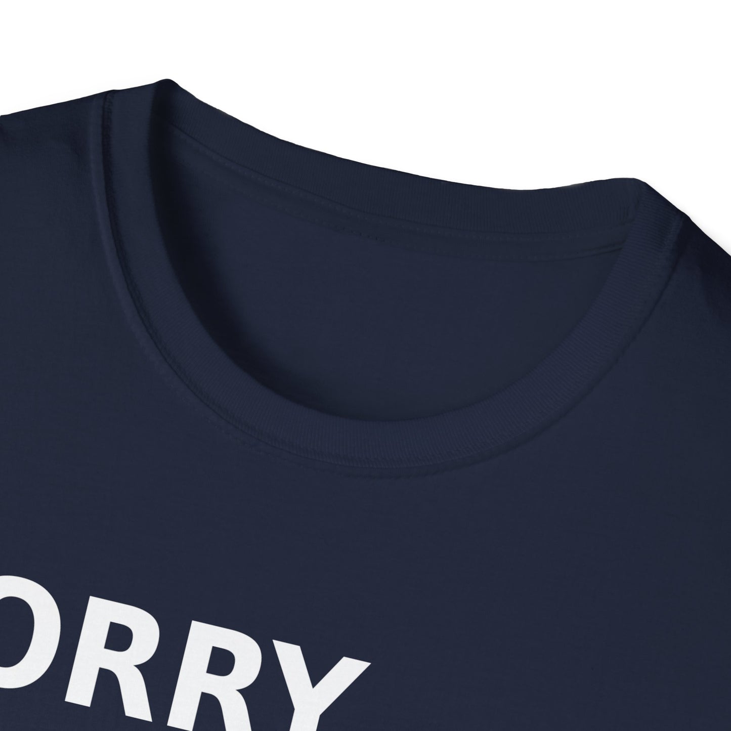 Sorry Can't Baseball White Font