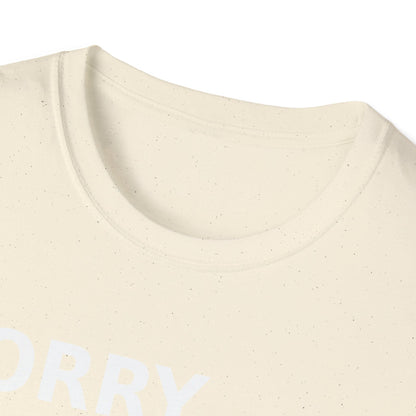 Sorry Can't Baseball White Font