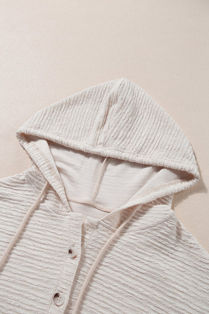 Apricot Textured Lightweight Hoodie