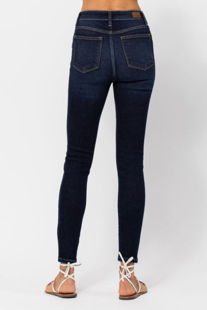 Judy Blue High Waist Handsanded Skinny Jeans