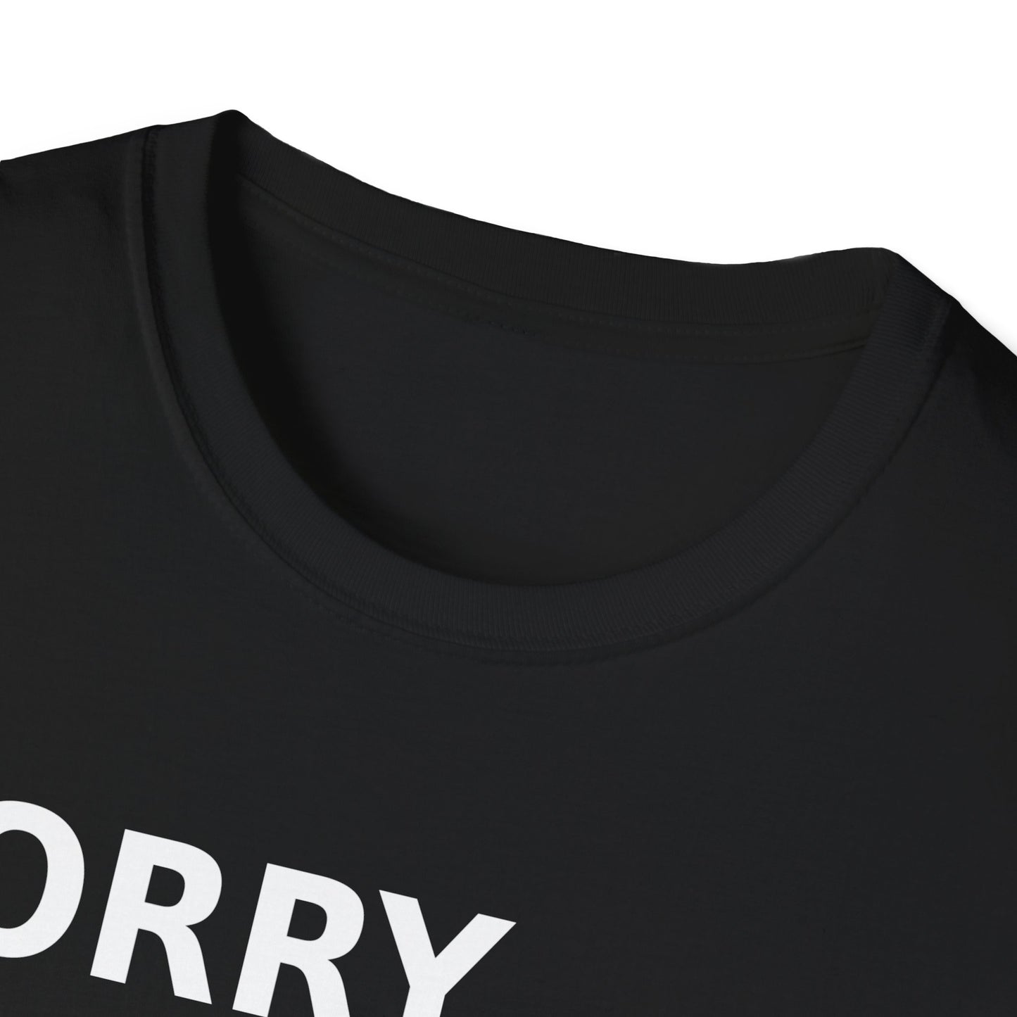 Sorry Can't Baseball White Font