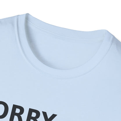Sorry Can't Baseball Black Font
