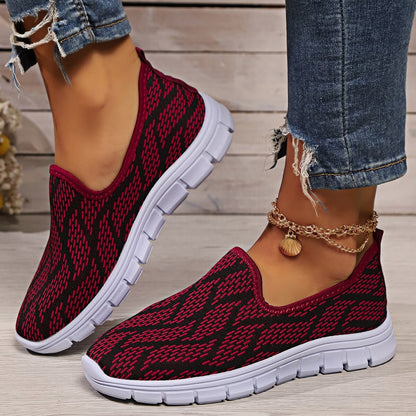 Patterned Round Toe Flats