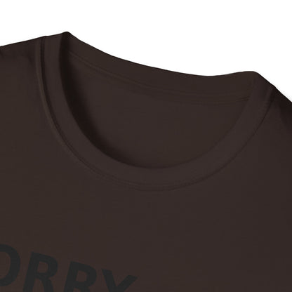 Sorry Can't Baseball Black Font