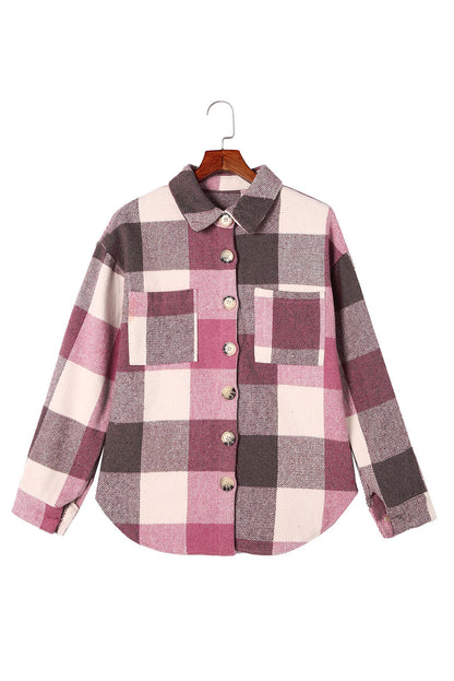 Plaid Button Shacket