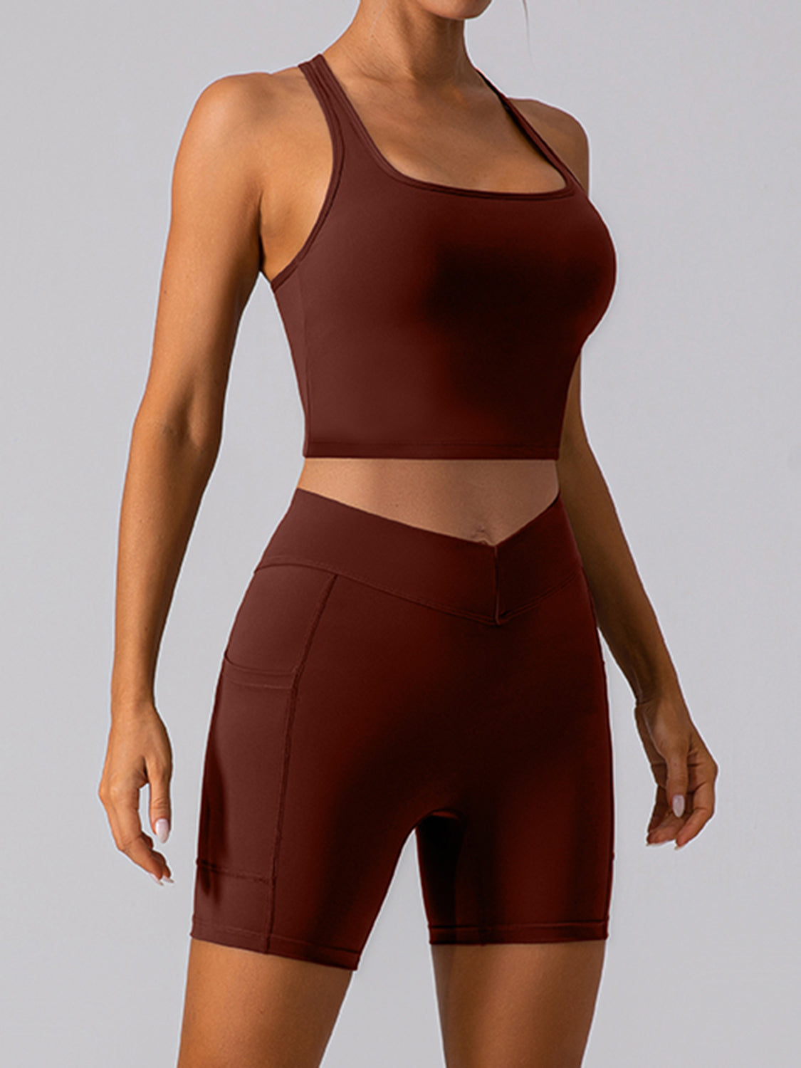 Racerback Crop Tops