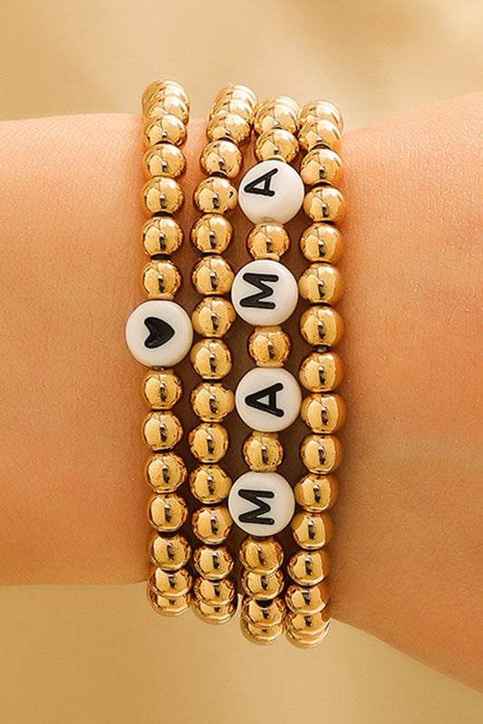 Gold Mama Bracelet Set