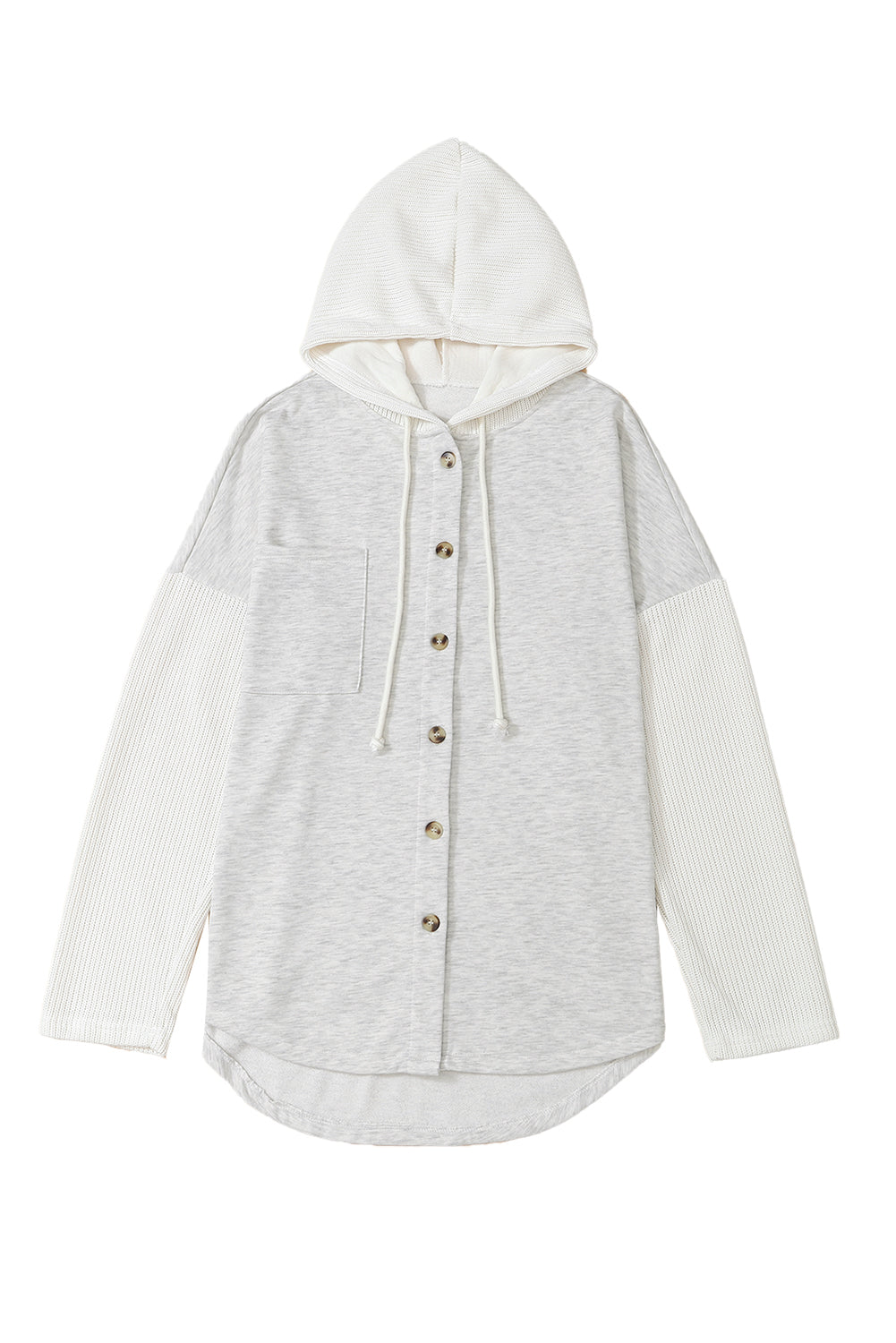 Button Up Hooded Shacket