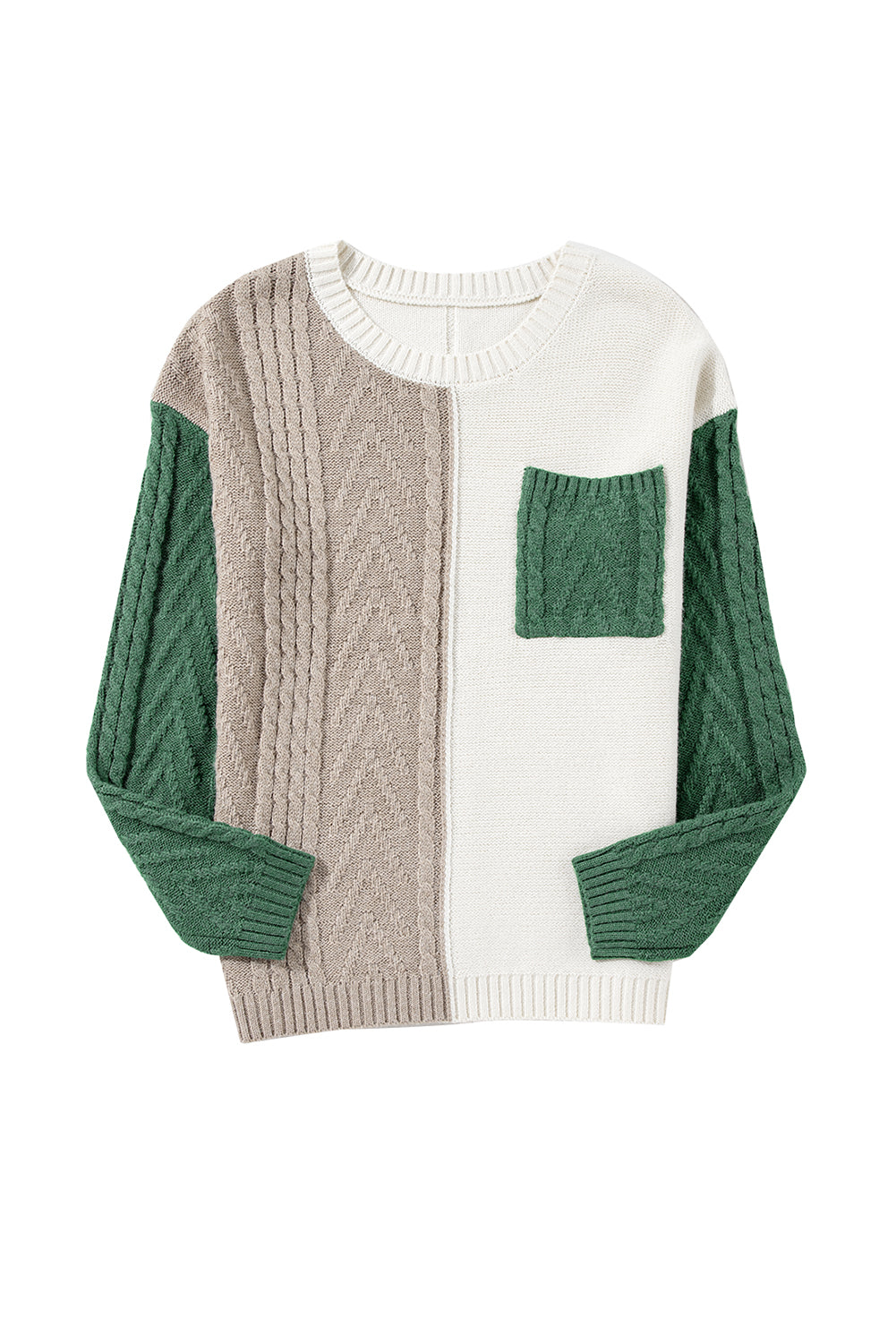 Colorblock Pocket Sweater