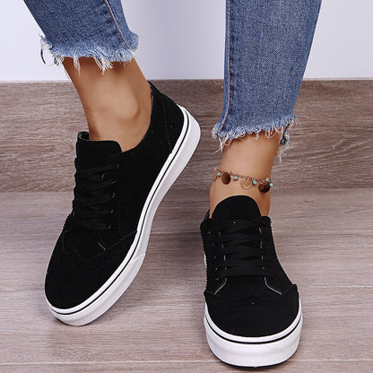 Suede Lace-Up Sneakers