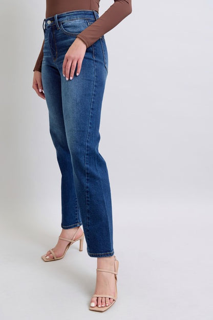 Judy Blue Side Seam Detail Straight Jeans with Pockets