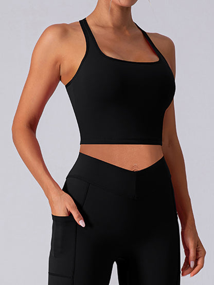 Racerback Crop Tops