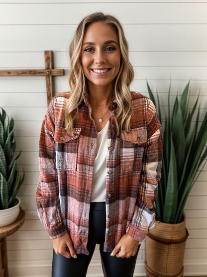 Plaid Oversized Shacket