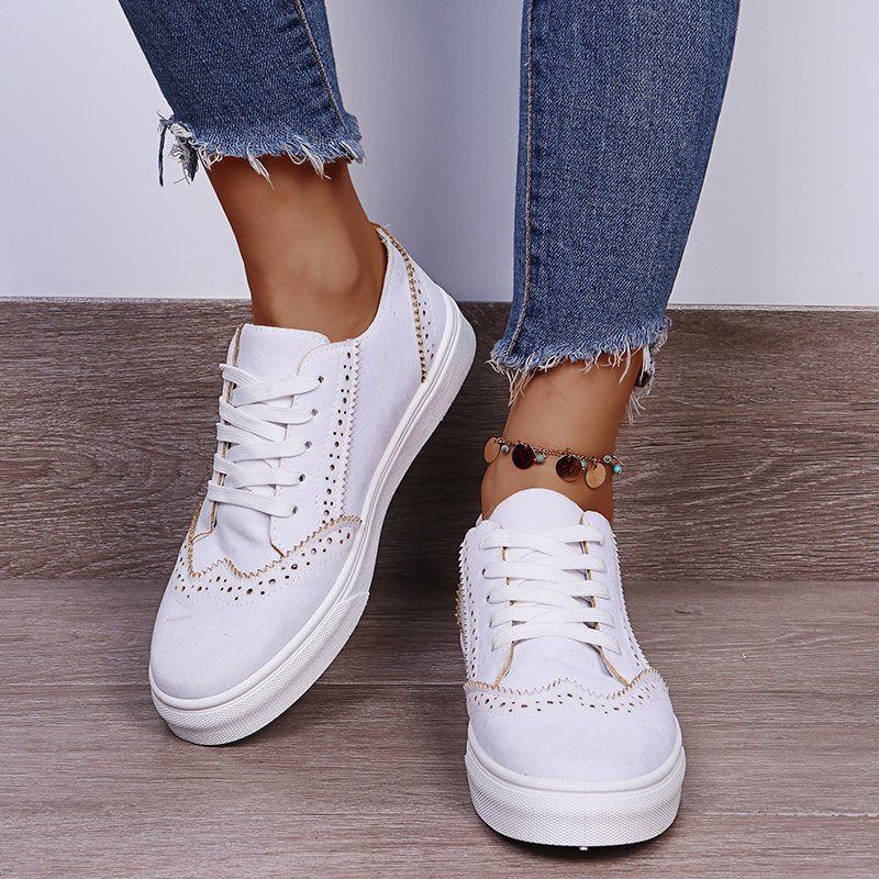 Suede Lace-Up Sneakers