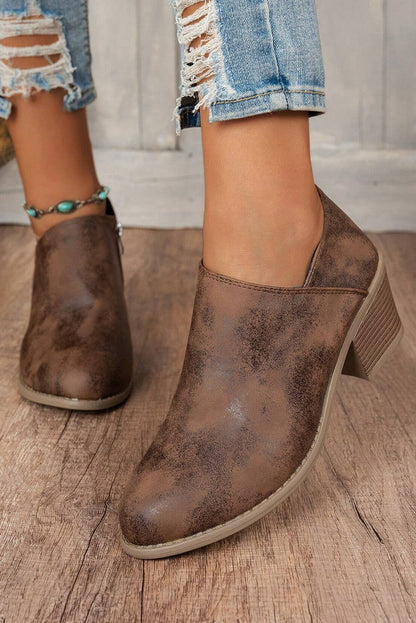 Suede Ankle Booties