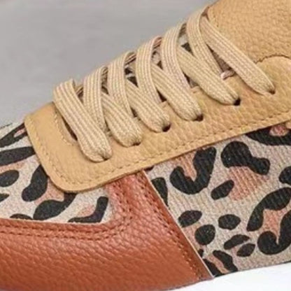 Printed Leather Sneakers