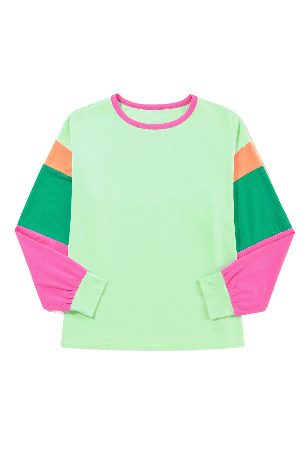 Neon Colorblock Sleeve Top