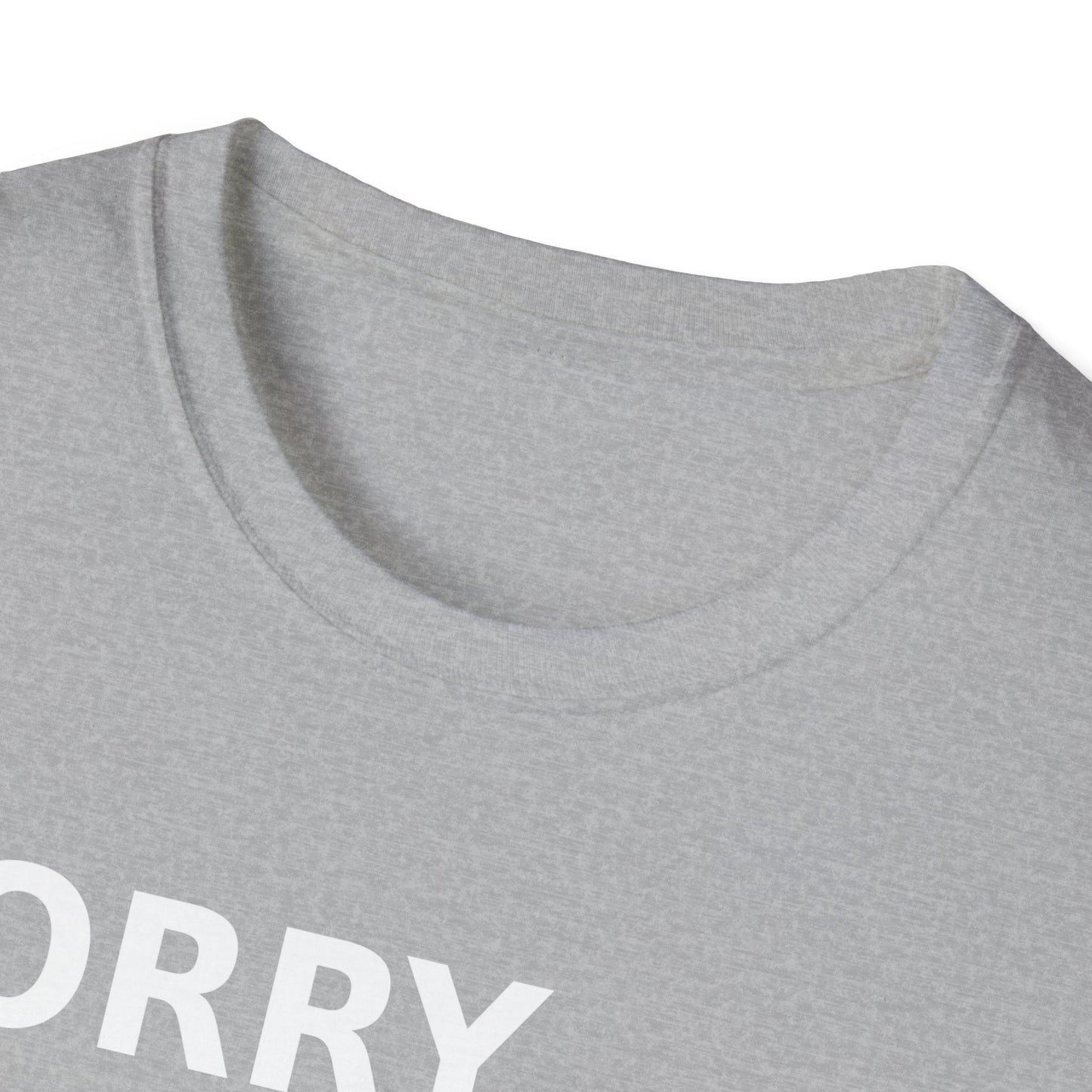 Sorry Can't Baseball White Font