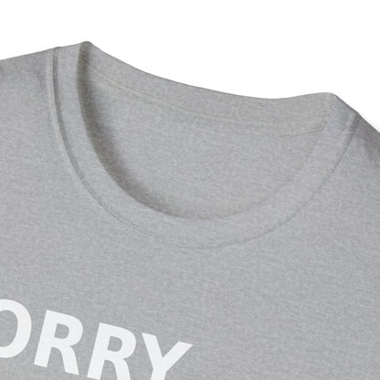 Sorry Can't Baseball White Font