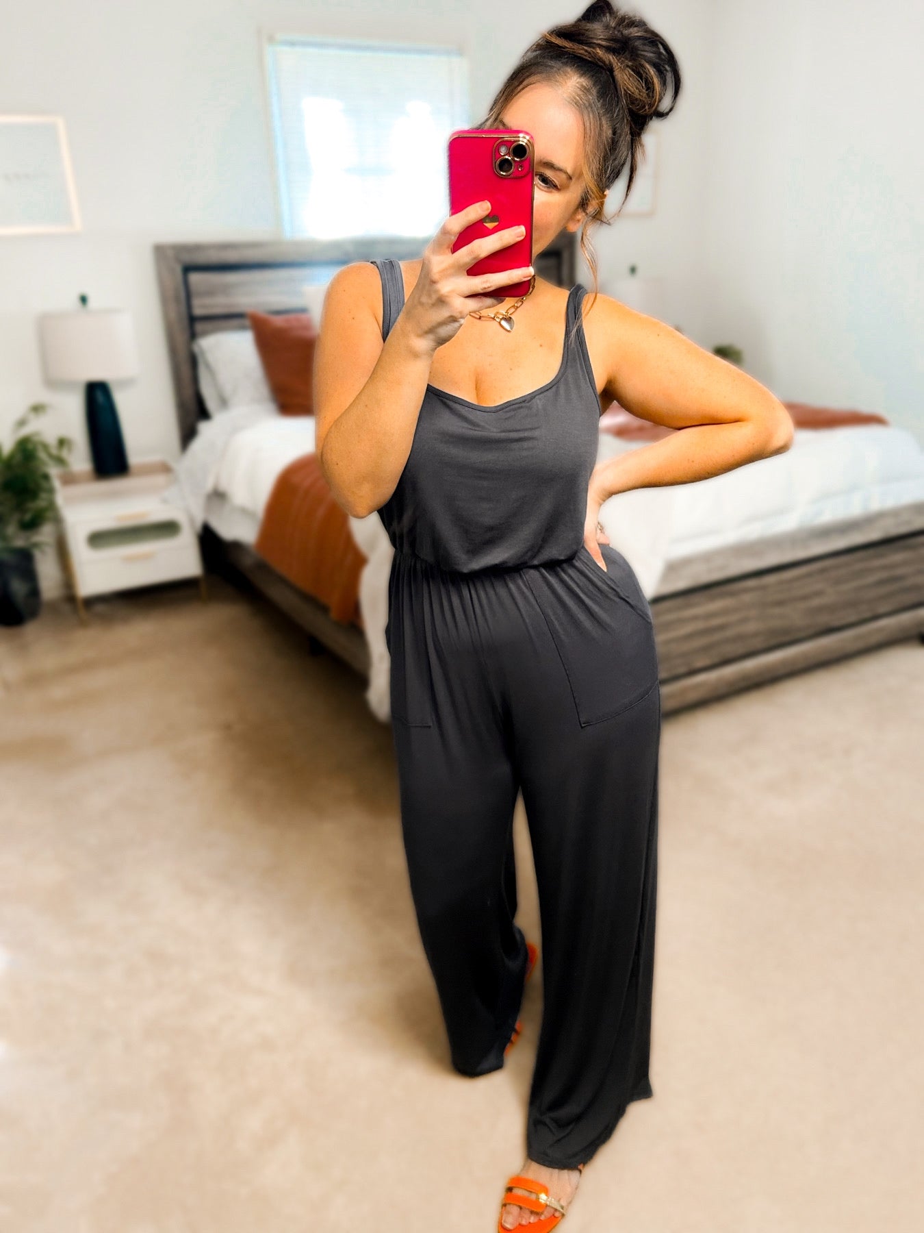 Shay Square Neck Modal Jumpsuit