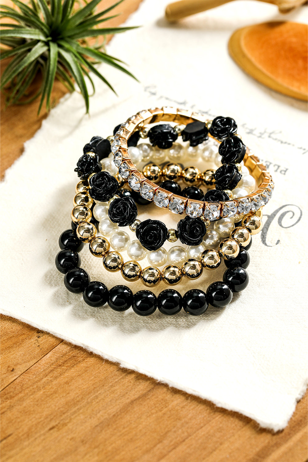 Bohemian Flower Beads Bracelet Set