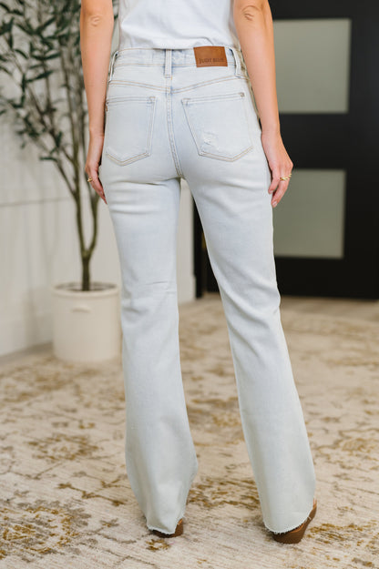 Judy Blue Mid Rise Destroy & Fray Hem Bootcut