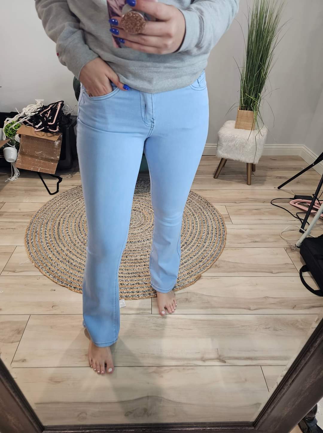 Light Blue Bootcut Jeans