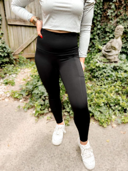 PREORDER: Molly Tummy Control Suck + Tuck Pocket Leggings