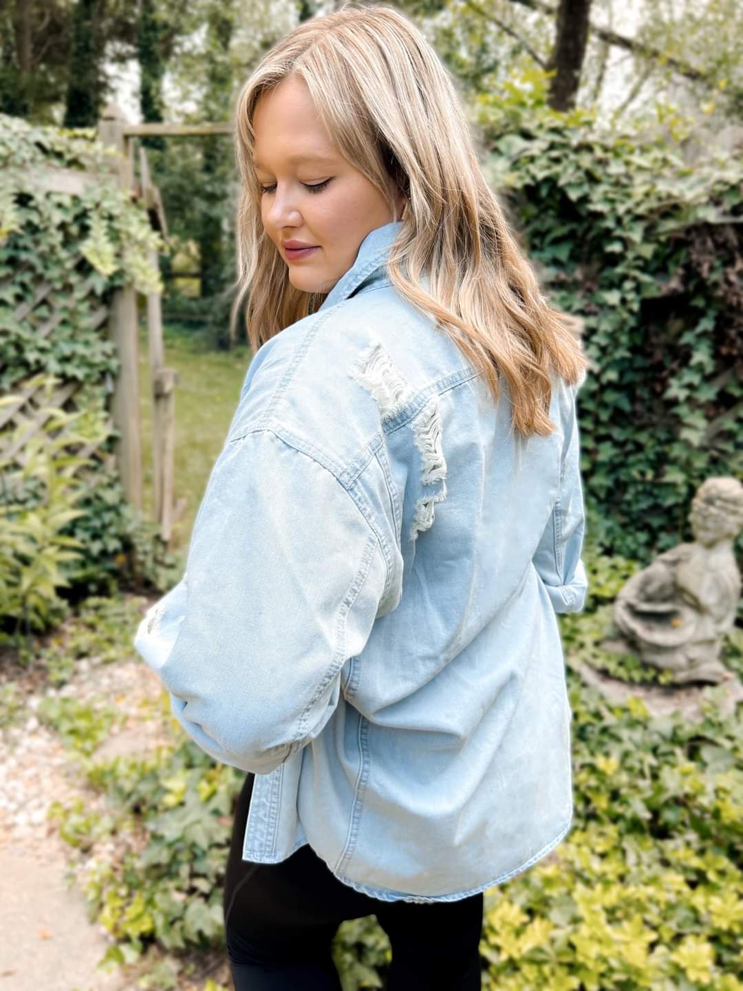 Distressed Lightweight Denim Jacket