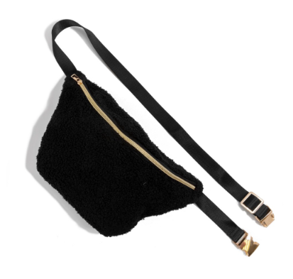 Black Sherpa Fanny Pack