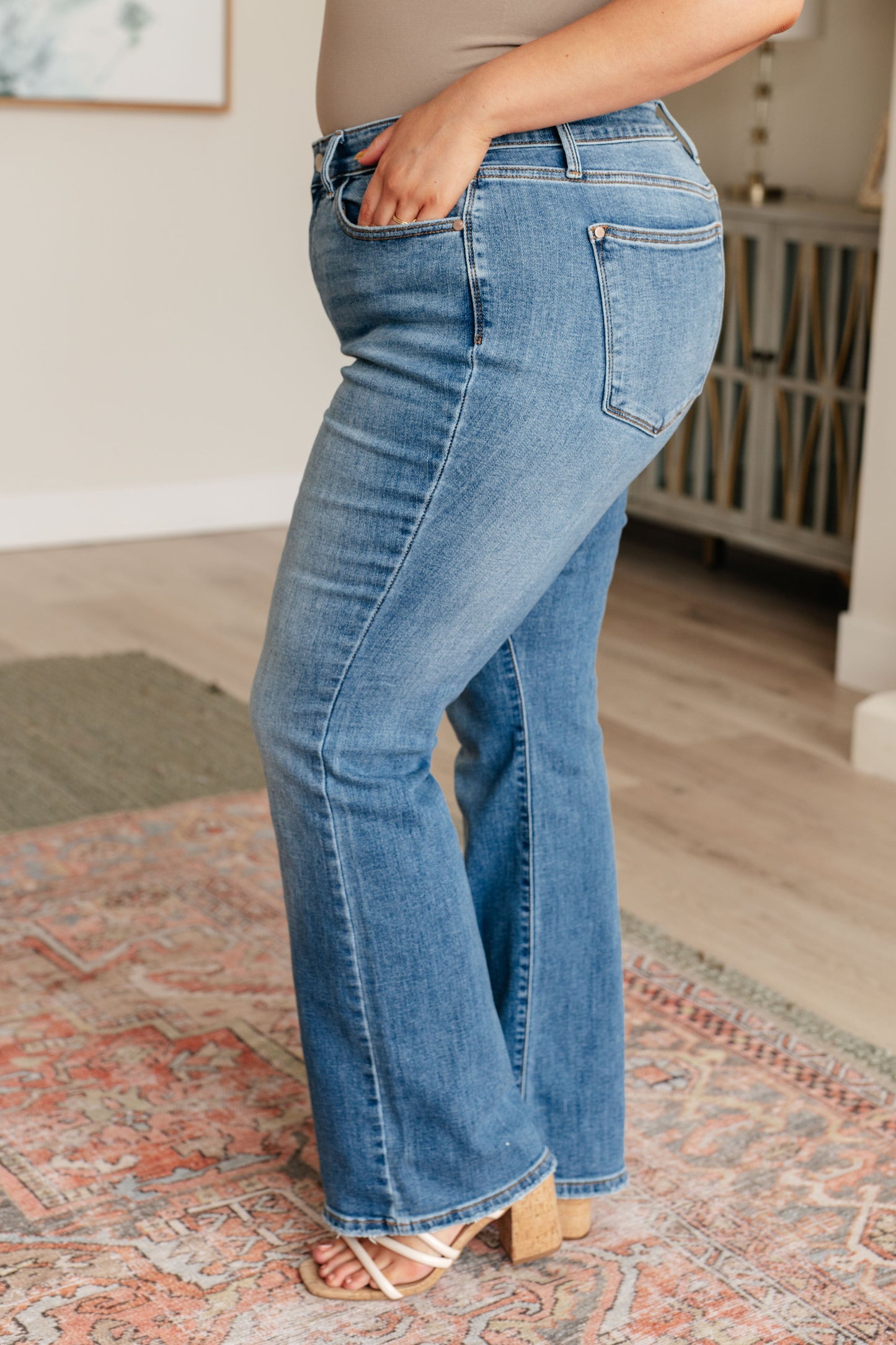 Judy Blue Mid Rise Bootcut Jeans