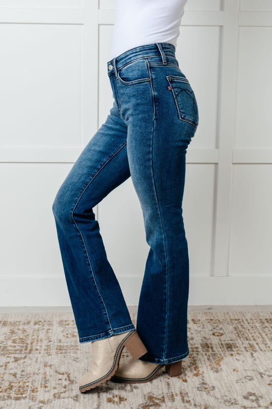 Judy Blue Mid Rise Thermal Bootcut Jeans