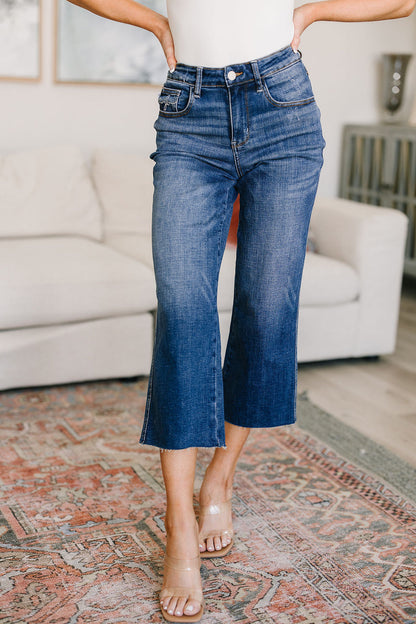 Judy Blue Wide Leg Crop Jeans