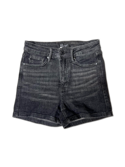 Judy Blue Tummy Control Black Washed Shorts